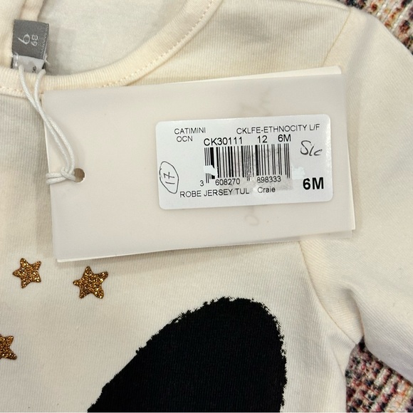 NWT Catimini baby tulle dress 6 months - Picture 4 of 6